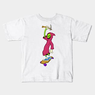 happy grim reaper cartoon Kids T-Shirt